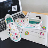 ADVBRIDGE  -  New Chessboard Canvas Shoes for Women Casual Sneakers Walking Shoes Slip on Loafers Sport Shoes Baskets Femme Compensées