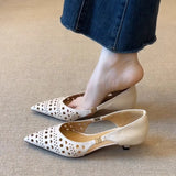 ADVBRIDGE  -  Fashionable Women's Hollow Breathable Handmade Leather Sandals 2025 Pointed Toe Wrapped Single Shoe
