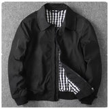 Advbridge Men Business Jacket Spring Autumn Casual Slim Fit Mens Outerwear Male Coat Bomber Jacket for Men Double Layer Workwear Shirt