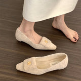 Advbridge Designer Vintage Women Loafer Shoes Fashion Shallow Slip On Shoes 2025 Spring Autumn Elegant Low Heels Shoes