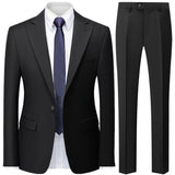Advbridge Autumn New Men's Slim British Wedding Solid Color Dress Blazer / Male Three Piece Suit Coat Vest  Pants Trousers Waistcoat