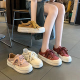 Advbridge -  Summer Hot Selling Platform Flat Hollowed Out Sneakers Breathable Casual Women Sandals Lace Up Female Flat Vulcanized Shoes