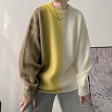 Advbridge Fashion Printed O-Neck Tie Dye Sweater Men's Clothing 2022 Autumn New Loose Casual Pullovers Long Sleeve All-match Korean Tops