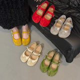 ADVBRIDGE  -  Women Marie Janes Flat Sandals Shoes Woman Sport Sneaker 2025 Trend Summer Loafers Casual Shoes for Women Comfort Soft Leather