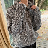 Advbridge Autumn Clothing Men's Luxury Harajuku Texture Hooded Sweatshirt Casual Fashion Long Sleeve Vintage Pocket Hoodie 2024 New