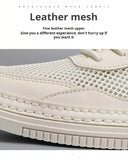 ADVBRIDGE  -  Leather Casual Shoes Autumn New Breathable Men Shoes Male Flat Shoe High Quality Men's Sneakers