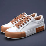ADVBRIDGE  -  Men Canvas Shoes Casual Lace Up Sneakers Summer Fashion Breathable Vulcanize Shoes Rubber Flats Outdoor Autumn Casual Man Shoes