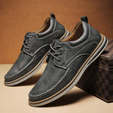 ADVBRIDGE  -  Men's Business Leather Shoes Breathable Non Slip Outdoor Men's Casual Leather Shoes Driving Shoes