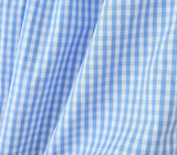 ADVBRIDGE  -  Blue Plaid Shorts 2 Piece Set V Neck Puff Sleeveless Lace-up Crop Blouse+Shorts Simple Casual Fashion Summer Suits For Women New