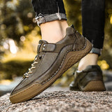 ADVBRIDGE  -  Designer Shoes Men Fashion Spring Autumn Large Men's Casual Shoes Leather Shoe Fashionable Handmade Man Shoes Sneakers Men
