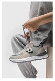 Advbridge Hong Kong Style Mens Sports Shoes Mesh Breathable Vintage Outdoor Running Chunky Sneakers Casual Platform Comfortable Male Shoes