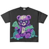 Advbridge Y2k Dark Casual T Shirt Mens Multi Pattern Printed Round Neck Cotton Top Gothic Style Summer New Oversized T Shirt Couple Style