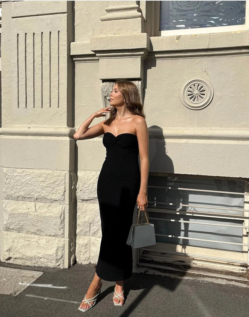 Advbridge Fashion Ruched Maxi Dress Women Sleeveless Summer Gown Sexy Backless Dresses Female Long Even Party Bride Dresses Clothes