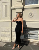 Advbridge Fashion Ruched Maxi Dress Women Sleeveless Summer Gown Sexy Backless Dresses Female Long Even Party Bride Dresses Clothes