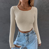 Advbridge aspen outfit winter Coralie Waffle Knit Crop Top