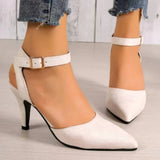 ADVBRIDGE  -  New Spring and Autumn Elegant Solid Color Lace Up Fine High Heel Women's Sandals Sexy High Heel Party Shoes