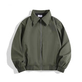 ADVBRIDGE  -  Autumn Short Jacket Men Slim Fit Fashion Green Casual Jackets Mens Japanese Streetwear Hip-hop Loose Bomber Jacket Men Outwear