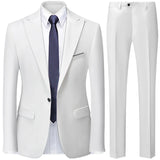 Advbridge Autumn New Men's Slim British Wedding Solid Color Dress Blazer / Male Three Piece Suit Coat Vest  Pants Trousers Waistcoat