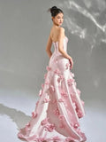 Advbridge  Elegant Vintage Sweet Flowers Mermaid Sexy Backless Customized Formal OccasionPromDrescustomized