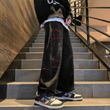Advbridge Fashion Wide Leg Jeans Men Baggy Y2k Clothes Washed Vintage S-3xl Hip Hop Streetwear Y2k Denim American Unisex Trousers Vaqueros