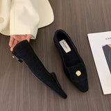 Advbridge Designer Vintage Women Loafer Shoes Fashion Shallow Slip On Shoes 2025 Spring Autumn Elegant Low Heels Shoes