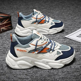 Advbridge Breathable Mesh Mens Sneakers Sports Running Platform Comfortable Casual Chunky Shoes Lace-up Athletic Designer Male Footwear