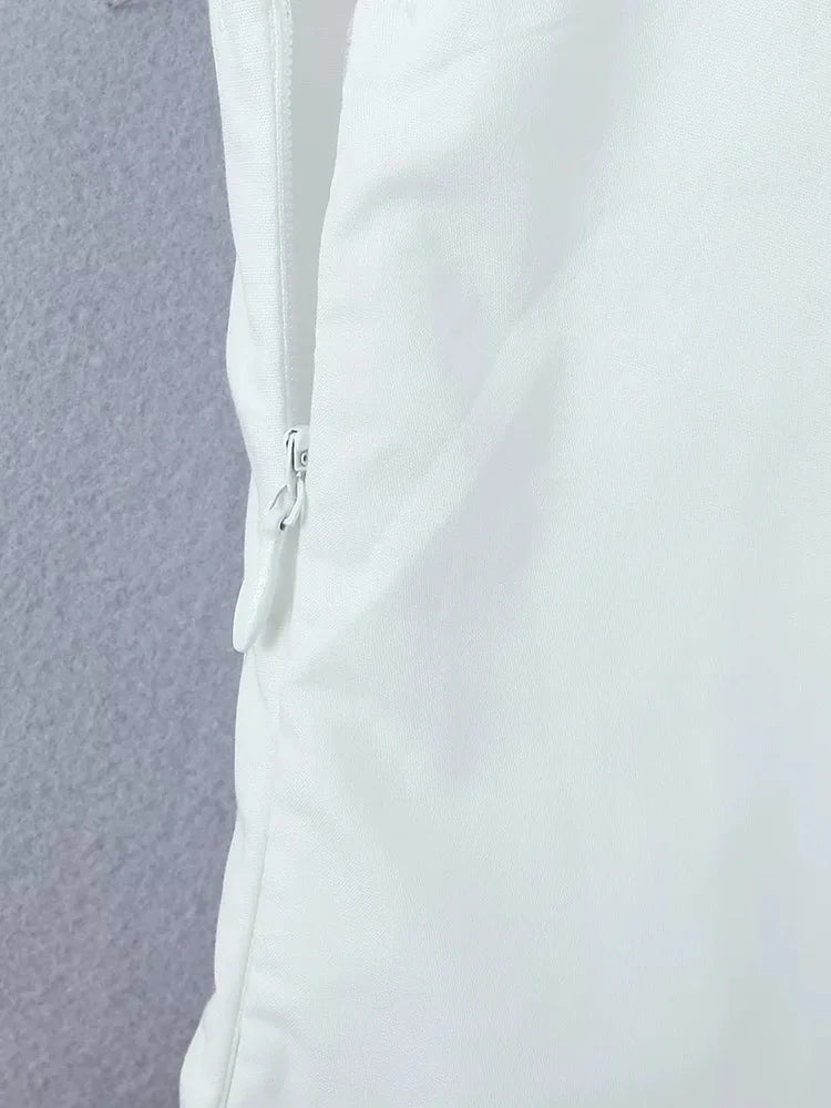 Advbridge Bowknot White Cotton Mini Dress Summer Women Sexy Short Beach Vestidos 2024 Corset A-line Tank Dress Party Club New