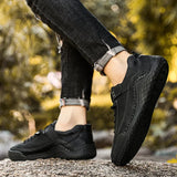 ADVBRIDGE  -  Designer Shoes Men Fashion Spring Autumn Large Men's Casual Shoes Leather Shoe Fashionable Handmade Man Shoes Sneakers Men