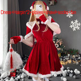 Advbridge 2024 Christmas Women Dress Xmas Sexy Lady Santa Claus Cosplay Costume Sexy Lingerie Winter Red Dress Bunny Cosplay Girls Uniform