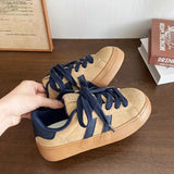 ADVBRIDGE  -  Women's Casual Board Shoes New Soft Bottom Non-slip Comfortable Casual Shoes Retro Hundred with Thick Bottom Small White Shoes