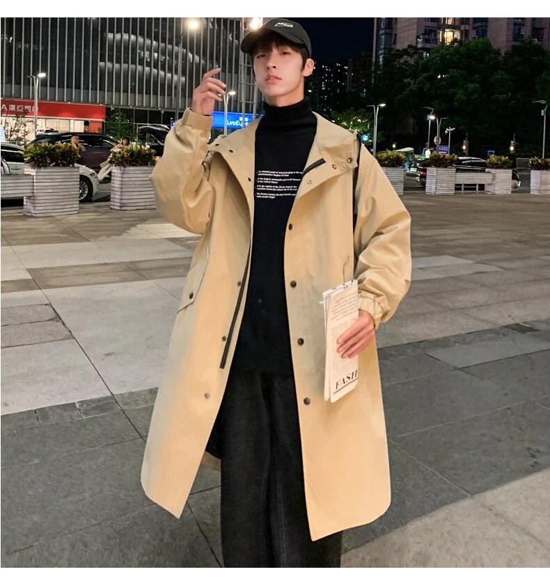 Advbridge Men Hooded Jacket Spring Autumn Men's Casual Streetwear Slim Windbreaker High Quality Jacket Man Clothing 3XL