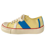 ADVBRIDGE  -  New Women Colorblock Vulcanized Canvas Sneakers Flat Sole Lace-Up Soft Comfort Latex Cushion Summer Student Casual Shoes