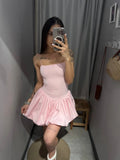ADVBRIDGE  -  Spring Slim Temperament Dress Sexy Perspective Sling Hip Women's Short Skirt