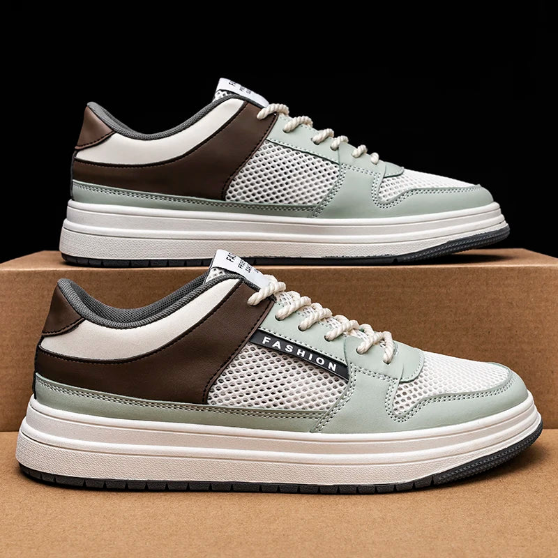 ADVBRIDGE  -  Men's Casual Low Top Breathable Lightweight Non-slip Grip Comfortable Breathable Sneakers Plus Size Walking Shoes for Men