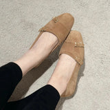 ADVBRIDGE  -  Genuine Leather Retro Flat Shoes for Women 2025 Soft Soled One Foot Kick Loafers Autumn and Summer New Mary Jane Single Shoes