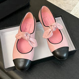 Advbridge 2025 women's flat shoes Non-slip bow Mary Jane shoes for women Large size shallow mouth ballet shoes female
