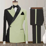 Advbridge One Button Men's Suits New Design Costume Homme Peak Lapel 2 Piece Jacket Pants Full Sets Luxury Costume Homme Custom Blazer