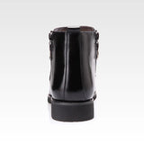 Advbridge Genuine Leather Chelsea Boots Men Winter Shoes Plush Warm Shoes Fashion Zipper Winter Mens Ankle Boots Black Booties A440