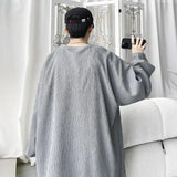 ADVBRIDGE  -  Men's High Street Long Sleeve T-Shirt - Trendy Casual Top Loose Fit Comfortable Wear, Modern Minimalist Style, Everyday Essentia