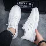 ADVBRIDGE  -  Fashion White Platform Sneakers Outdoor Breathable Sport Shoes Men Casual Shoes Lightweight Running Shoes Mens Tennis Shoes