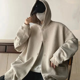 Advbridge High Quality Men's Waffle Sweatshirt Korea Version Hooded Couple Coat Ins Hop Thickened Harajuku Men Women Jacket Oversize M-3XL