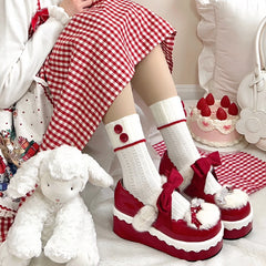 Advbridge Original Thick Soled Sponge Cake Shoes Dopamine Lolita Girls' Single Shoes Japanese Loli Tea Party Cute Student Single Shoes