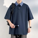 ADVBRIDGE  -  Plus Size Trending Plaid Henley T Shirts for Men 2025 Versatile Collar Detail & Breathable Casual Essential Summer Tops