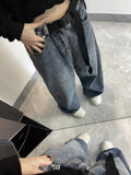 Advbridge  Y2k Baggy Jeans Women Vintage High Waist Harajuku Wide Leg Pants Korean Streetwear Straight Casual Oversize Denim Trousers