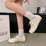 ADVBRIDGE  -  Fashion Casual Sneakers White 2025 Summer Flat Square Toe Sneakers Women's Shoes