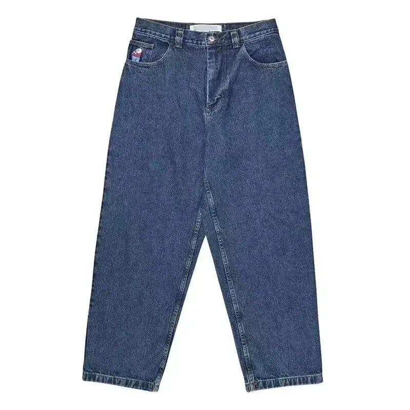 Advbridge Y2k Vintage Baggy Jeans Women Hip Hop Cartoon Graphic Embroidery Streetwear Pants Harajuku Oversize Straight Trousers Man