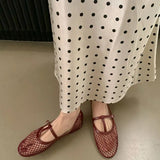 ADVBRIDGE  -  Summer New Women Flat Shoes Fashion Mesh Round Toe Ladies Casual Loafer Shoes Soft Flat Heel Dress Boat Shoes New Woman