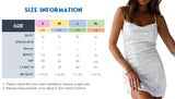 ADVBRIDGE  -  Women Sequin Cami Dress Glitter Sleeveless Shiny Dress Mini Dress Vintage Bodycon Dresses Sexy Lady  Evening Party Casual Dress