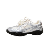 ADVBRIDGE  -  Summer New Color Breathable Soft Sole Comfortable Women Shoes Crescent Insole Height Lace Pearl Casual Sneakers