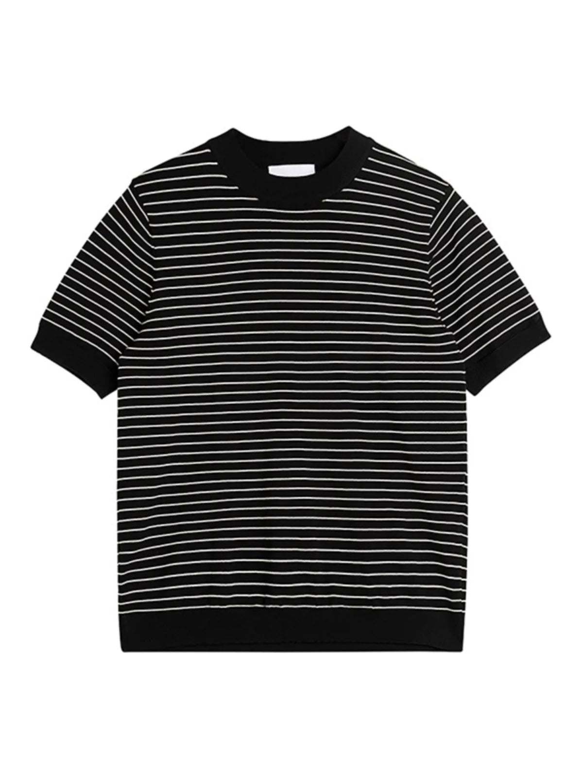 ADVBRIDGE  -  Outfit Striped Contrast Male T-Shirts Graphic Cool Tee Shirt High-Quality Oversized Comfortable T Shirt Comfort Soft Q274